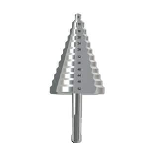 Stepdrill 4-blade 6-52mm  HSS steel CNC SDS
