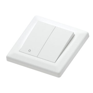 Euro classic switch recessed 1+2 pole white (2+1)