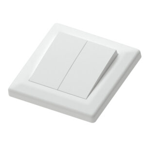 Euro classic switch recessed 1+1 pole white (1+1)