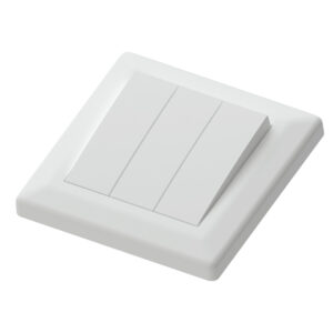 Euro classic switch recessed 1+1+1 pole white (1+1+1)