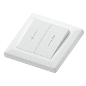 Euro classic switch recessed 2-pole shutters white (2M)
