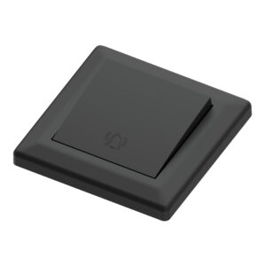 Euro classic doorbell switch recessed 1pol 16A/1  black