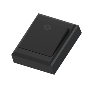 Edge doorbell switch surface mounting 1pol 16A/1 black