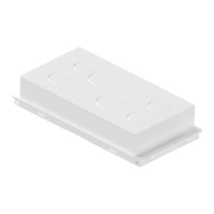 Deep bottom cover for double wall junction box